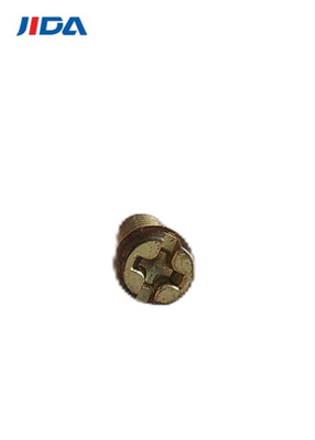 Messingkombination gekerbter Phillips Machine Screws Round Tail M3.5x6.6mm